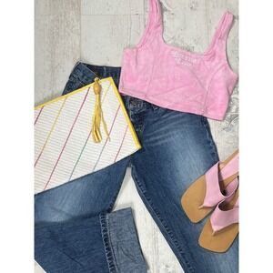 Woven Straw Clutch Bag White Pastel Rainbow Striped Yellow Tassel Summer Beach